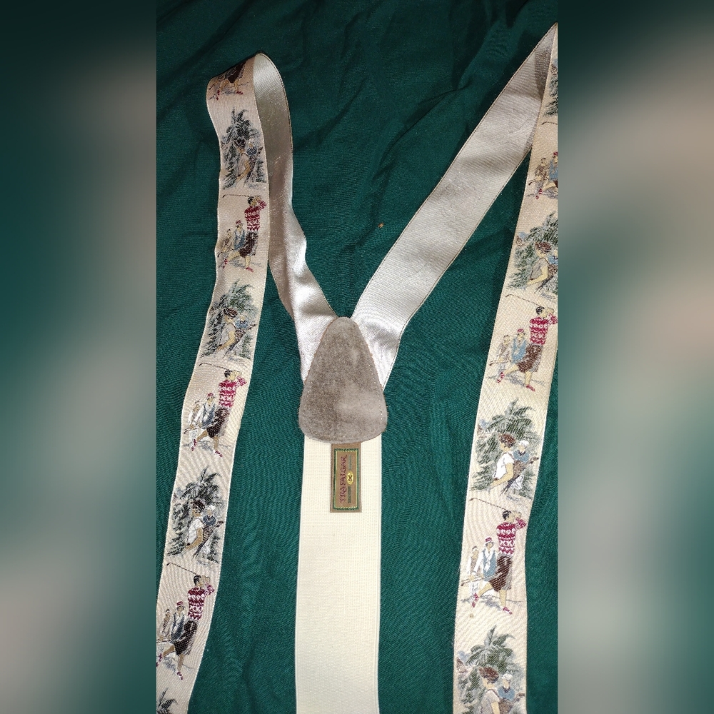 Trafalgar Cream and Multicolor Suspenders